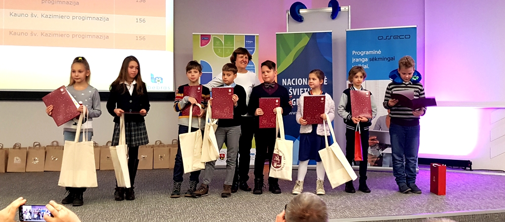 Licėjaus pradinukų sėkmė tarptautiniame konkurse „Bebras 2019“