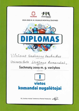 Diplomas Šachmatai I vieta page-0001